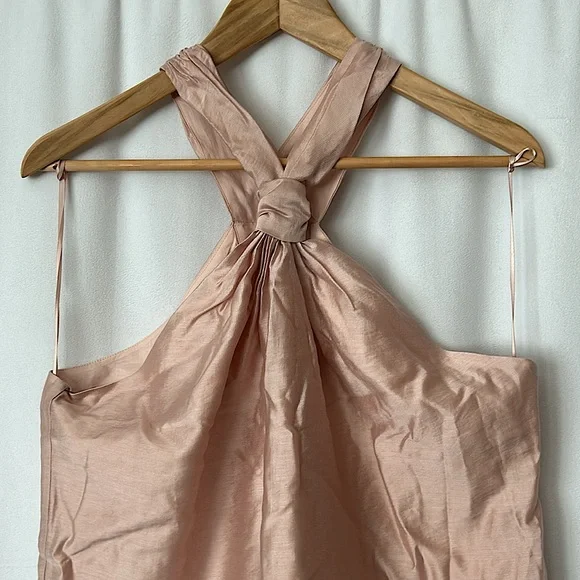 Joie NWT Blush Sand Earldena Halter Top Shirt **Size L** 🌸🌸 - Picture 4 of 6